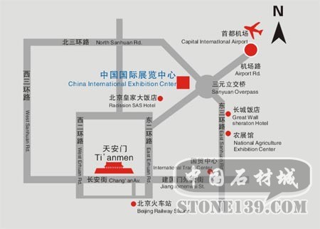 中国国际展览中心地图方位