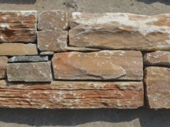 黄木纹板岩水泥文化石  20x55x3-4.5cm