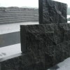 黑色654自然面墙石成品
