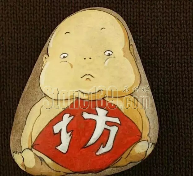 鹅卵石也能变得“萌萌哒”！“石头画”引关注