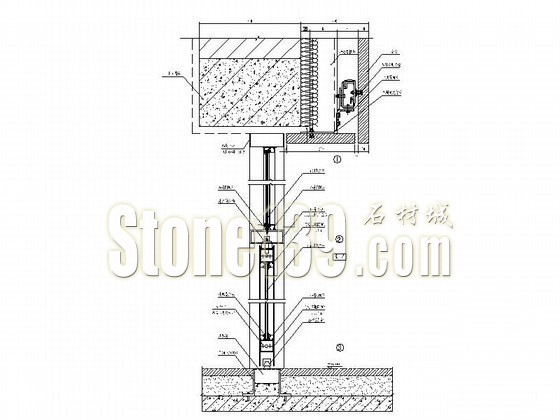 建筑石材用背栓式干挂法