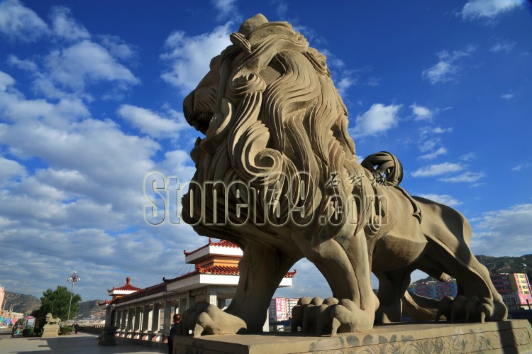 陕西绥德石狮雕刻-中国民间文化的典型体现