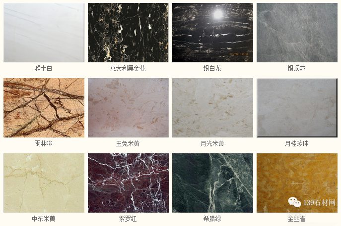 深圳石材市场上常见的大理石品种(图文)