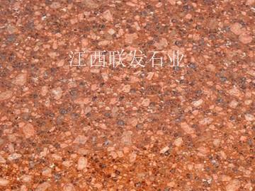 江西石材厂映山红富贵红光泽红火烧板荔枝板光板石材加工生产