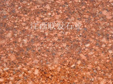 江西石材厂映山红富贵红光泽红火烧板荔枝板光板石材加工生产
