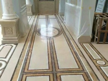 走廊拼花 欧式地板拼花 大理石地面装饰