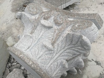 罗马柱 柱头 异形石材加工