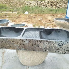 洗手池雕刻  园林石雕供应