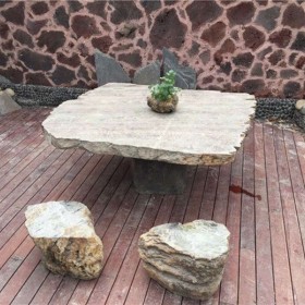 园林桌椅 配套石桌石凳