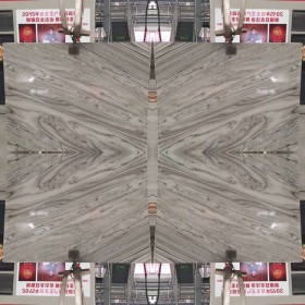 蓝金沙大理石四拼效果（二）