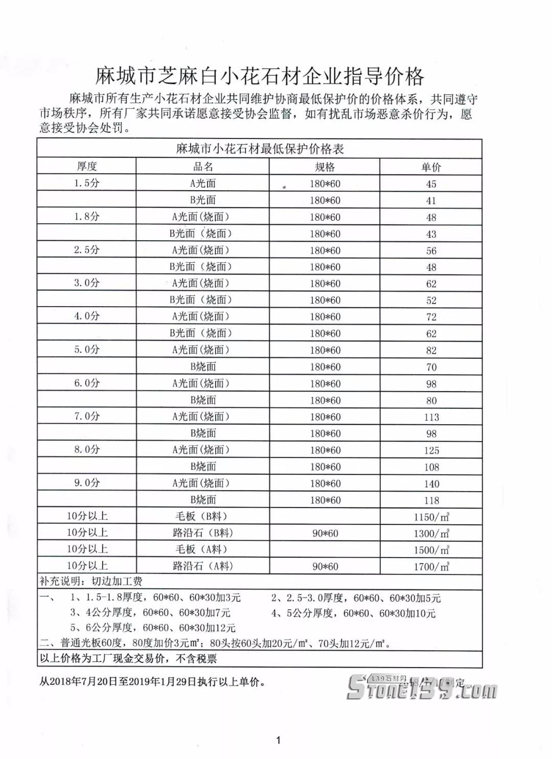 麻城芝麻白花岗岩指导价格表