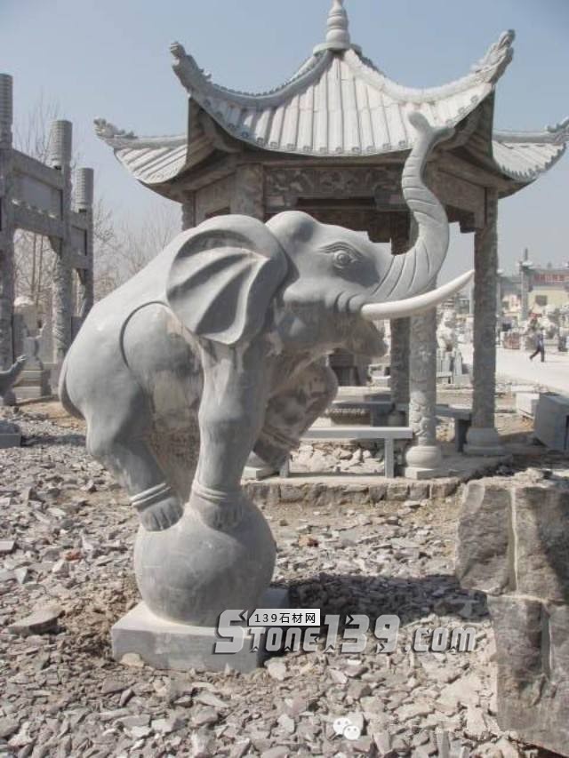 石雕大象鼻子的寓意