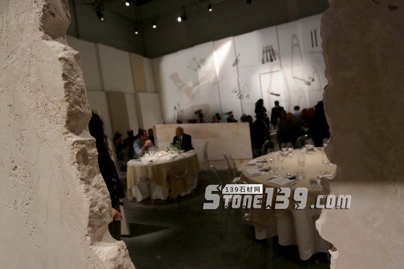 意大利石材展会上的那些大理石艺术品