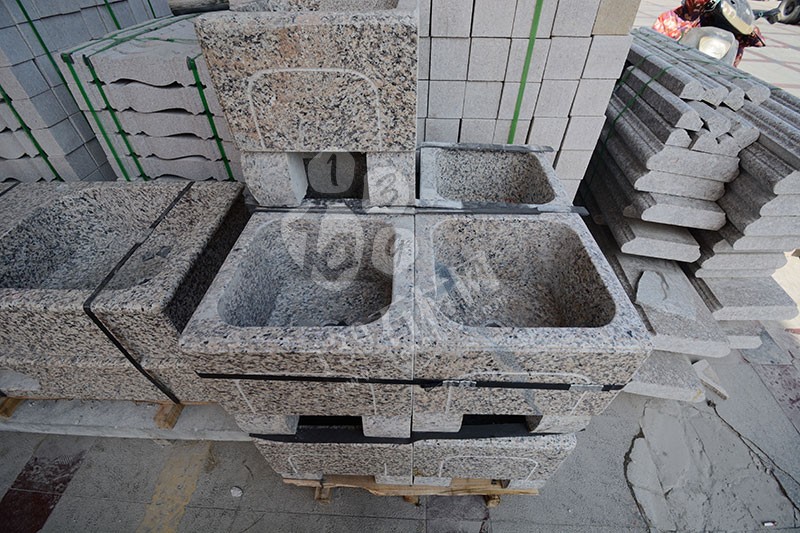 福建漳州洗衣池工厂乐晨石材批发花岗岩一体洗衣池