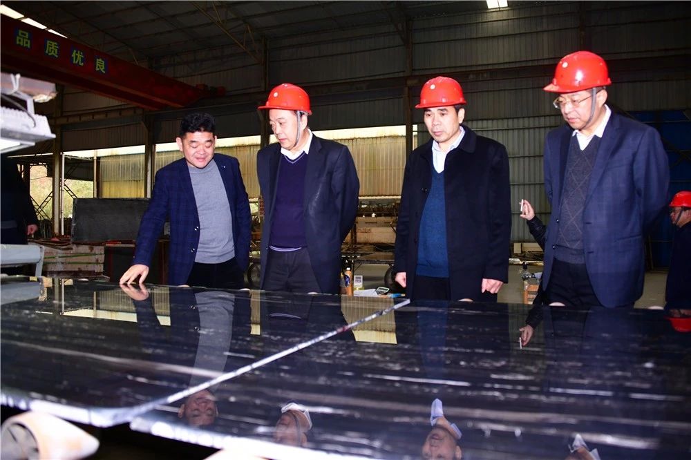 中国煤炭地质总局领导到广西忻城（银白龙大理石产地）考察石材产业