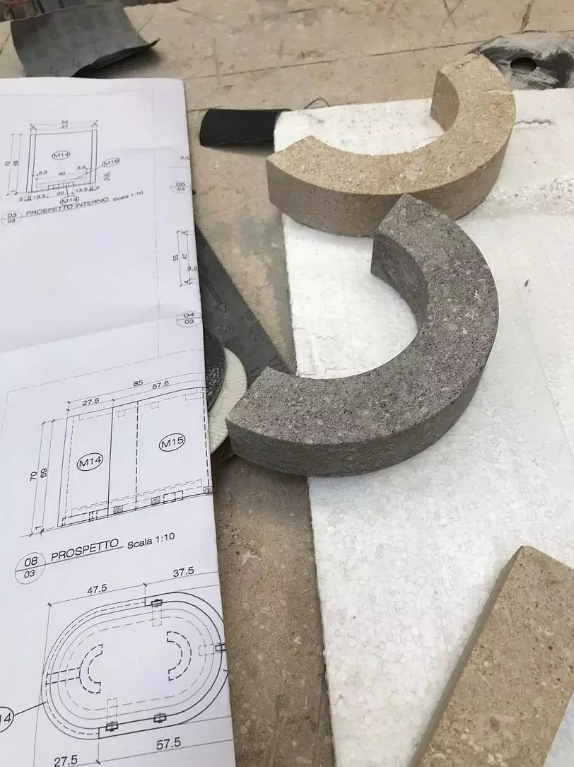 你说石材有色差是次品，那是你没遇上好设计