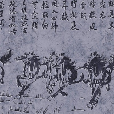 石材影雕壁画石材浮雕石材沉雕石材影壁墙石材墙的画