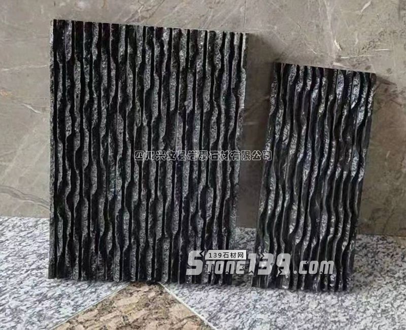 黑色石材流水板四川宜宾黑