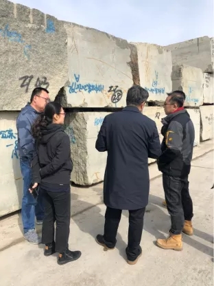 北京市建设工程物资协会建筑石材分会带领专家到承德地区矿山进行实地考查