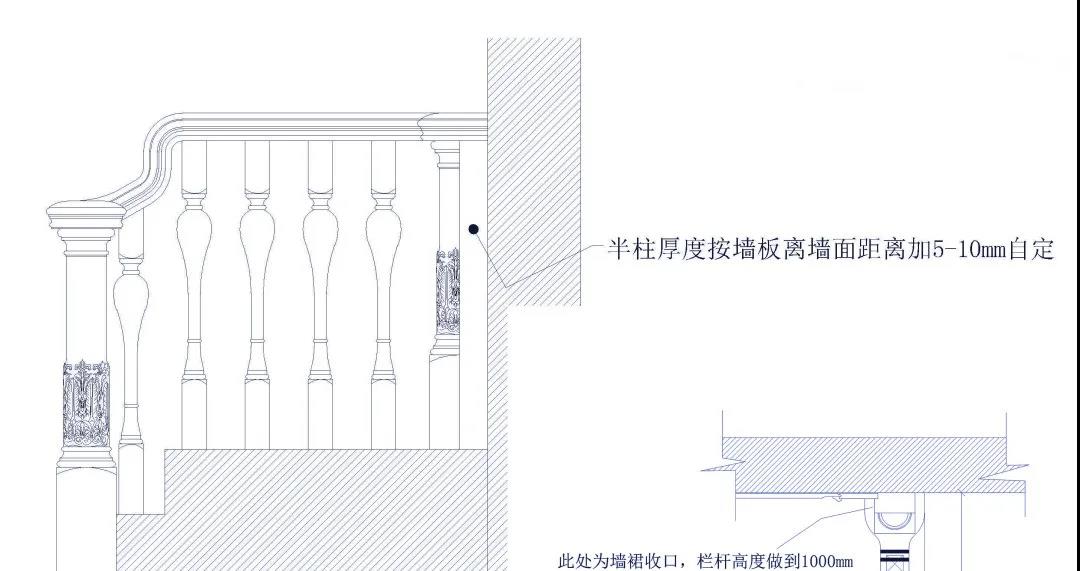 石材装饰知识：大理石楼梯护墙板怎么设计？