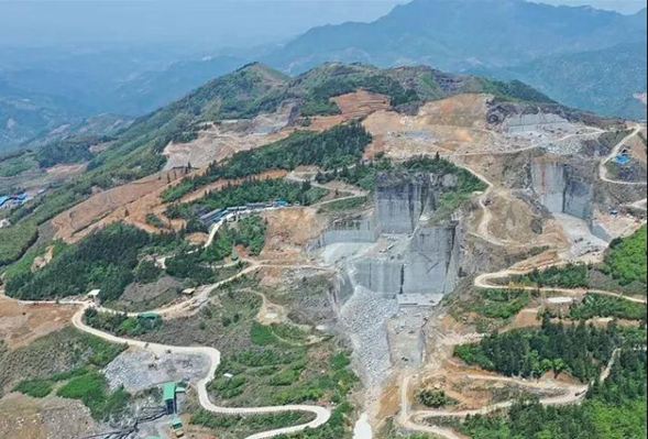 福建石材产区宁德市屏南县花岗岩小蓝宝石材"