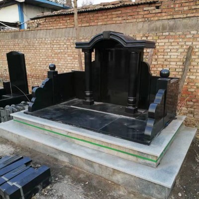 山西黑中式墓碑-HX-001