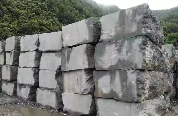 陕西石材产区安康白河县石材资源和石材产品（梦幻彩云、青石、盘古绿）介绍