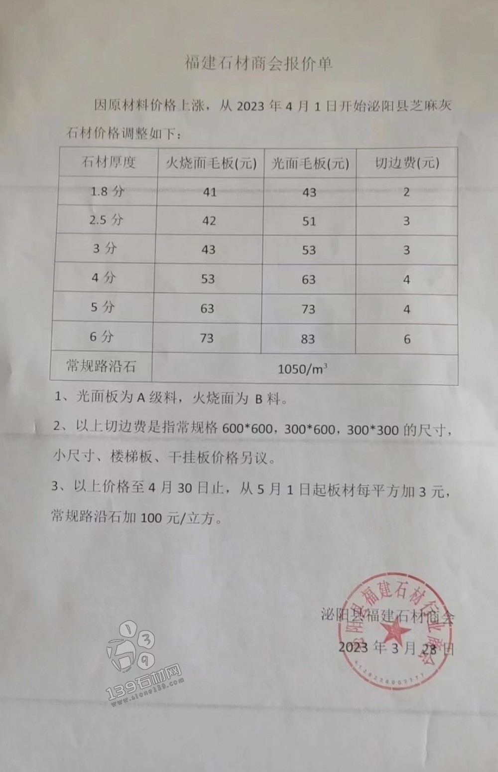 河南芝麻灰涨价
