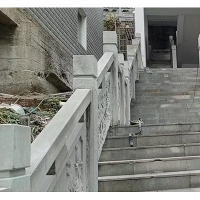 青石栏杆台阶护栏工地应用