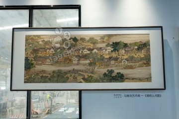 石材马赛克做画 复制经典（马赛克装饰画欣赏）