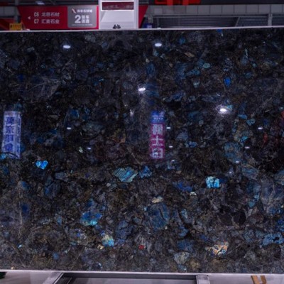 蓝翡翠奢石大板