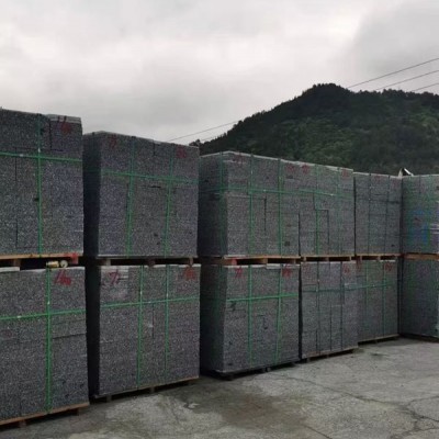 芝麻黑花岗岩荒料 / 成品块石（也叫湖南黑、溆浦黑）